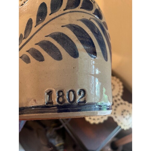 Vintage Westerwald Salt Glaze Pottery Lamp - Picture 7 of 8